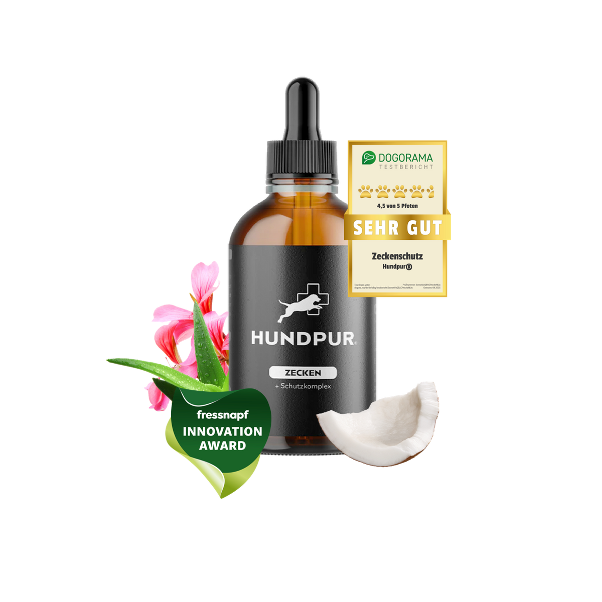 Hundpur® Zeckenschutz 3 für 2